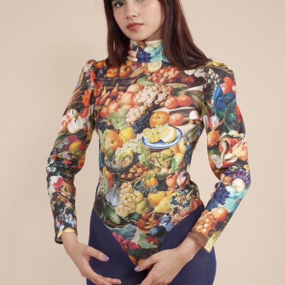 Samantha Pleet Turtle Bodysuit in Harvest
